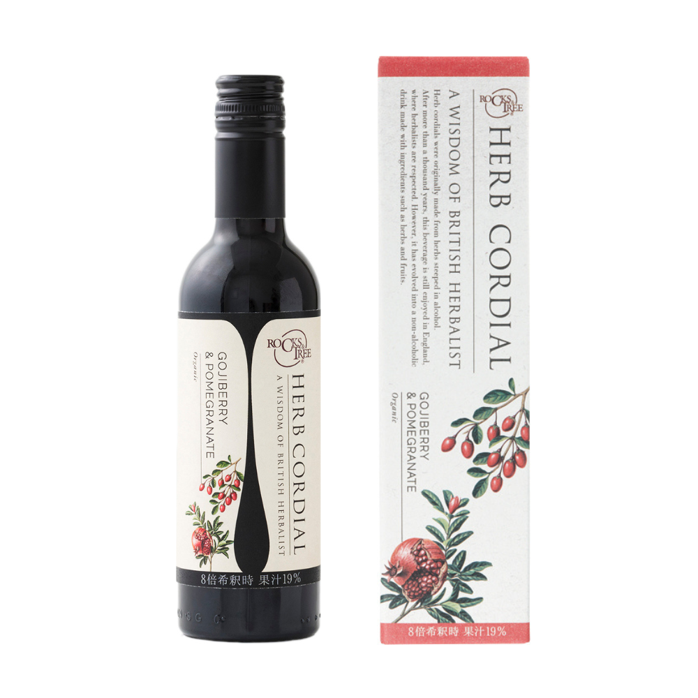 Herbal Syrup Cordial Organic Gojiberry and Pomegranate 360ml