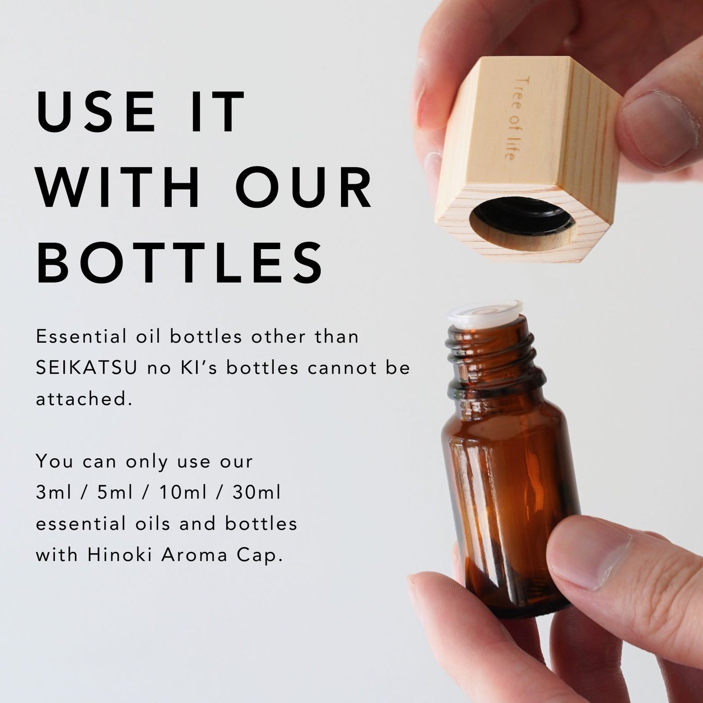 Hinoki Aroma Cap Diffuser Hex / Round / Square