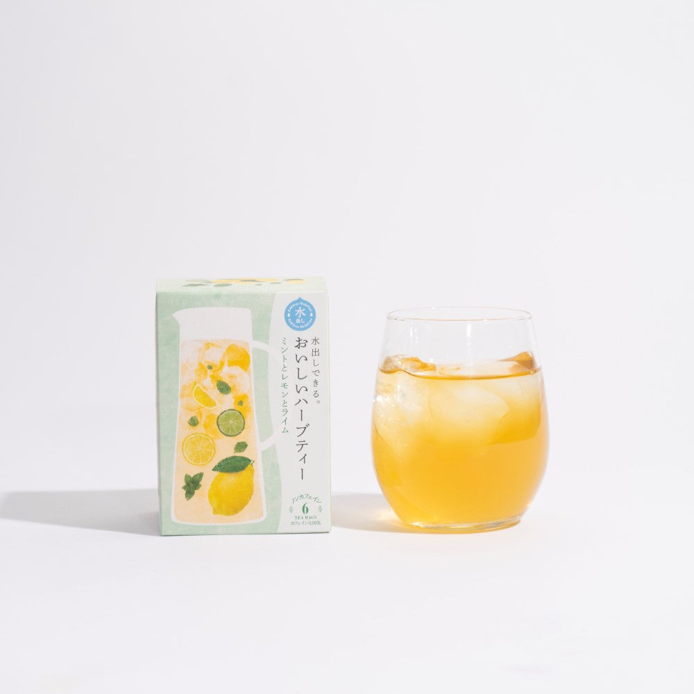 Cold Brew Fruity Herbal Tea Mint and Lemon and Lime
