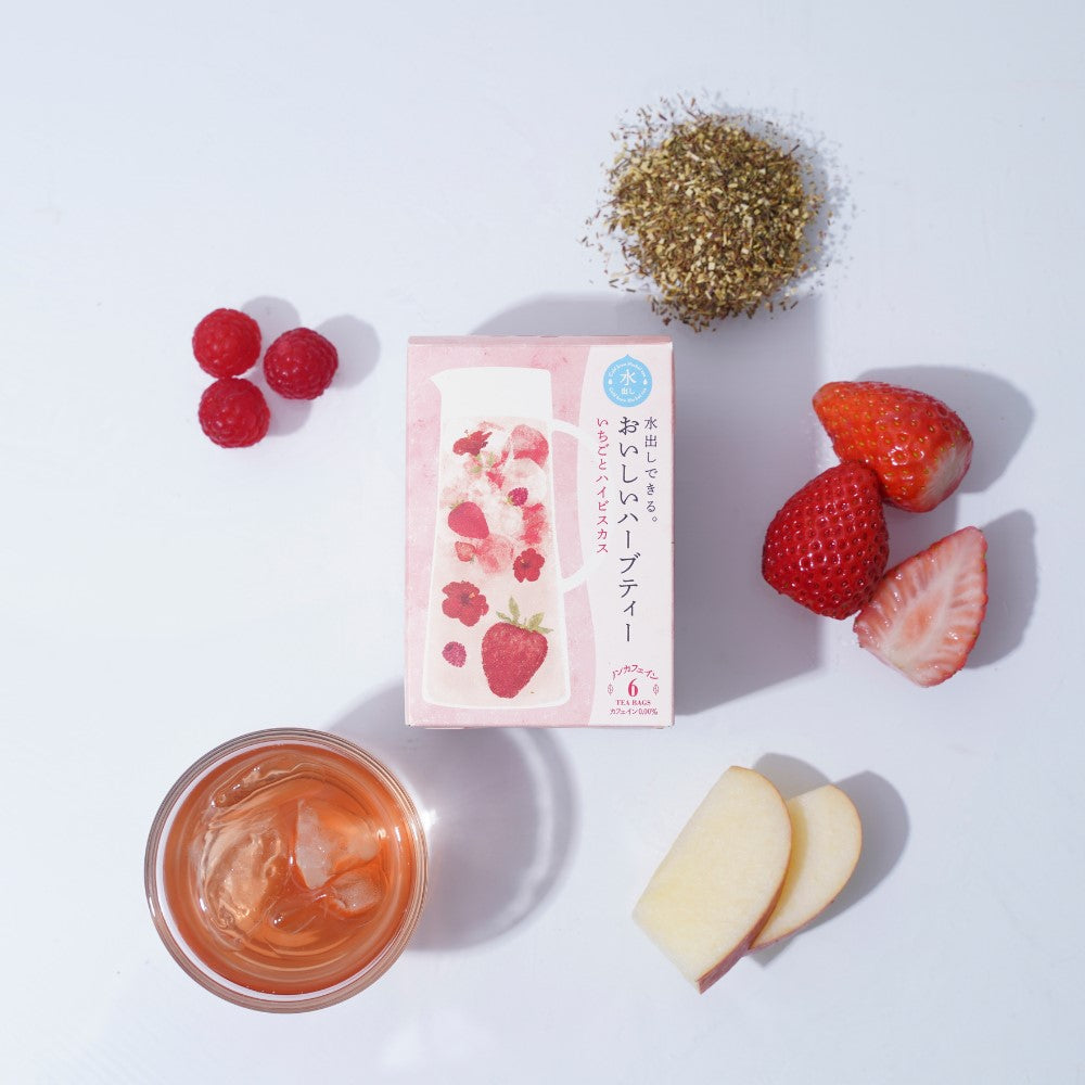Cold Brew Fruity Herbal Tea Strawberry and Hibiscus