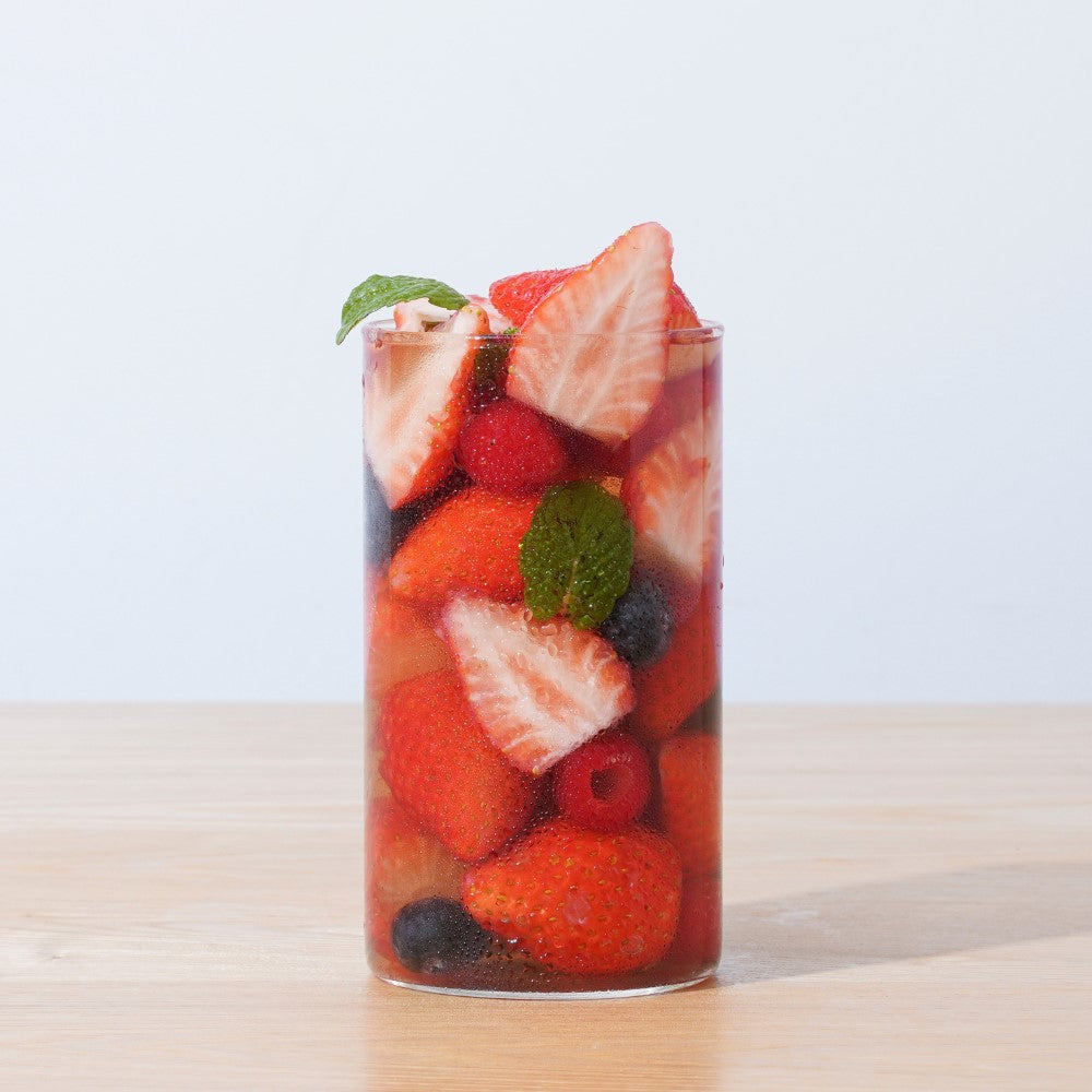 Cold Brew Fruity Herbal Tea Strawberry and Hibiscus