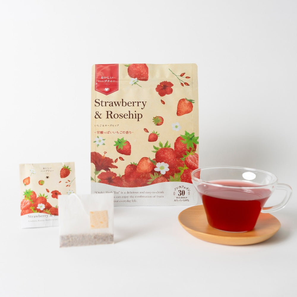 Fruity Herbal Tea Strawberry and Rosehip