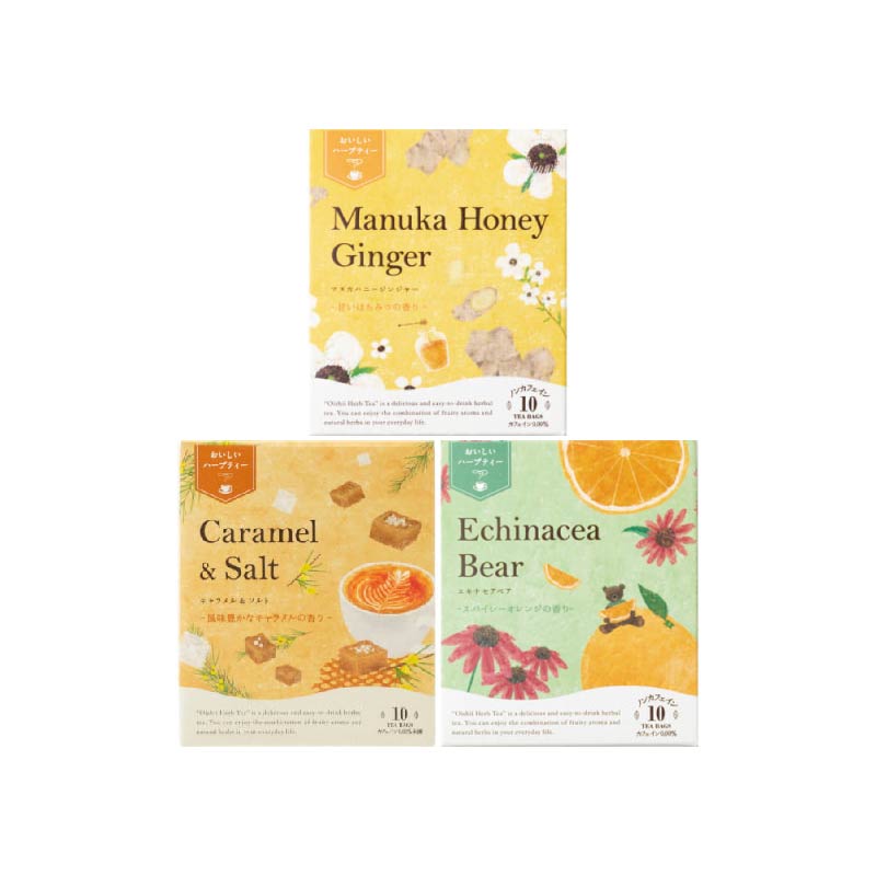 Fruity Herbal Tea Assorted Set 3 Flavors -WARM-