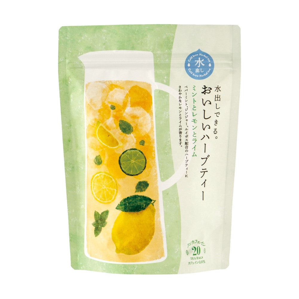 Cold Brew Fruity Herbal Tea Mint and Lemon and Lime