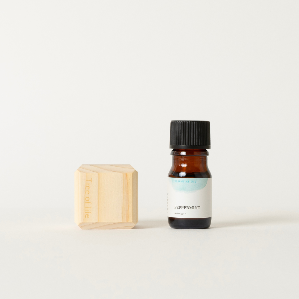 Hinoki Aroma Cap Peppermint Oil 5ml Set