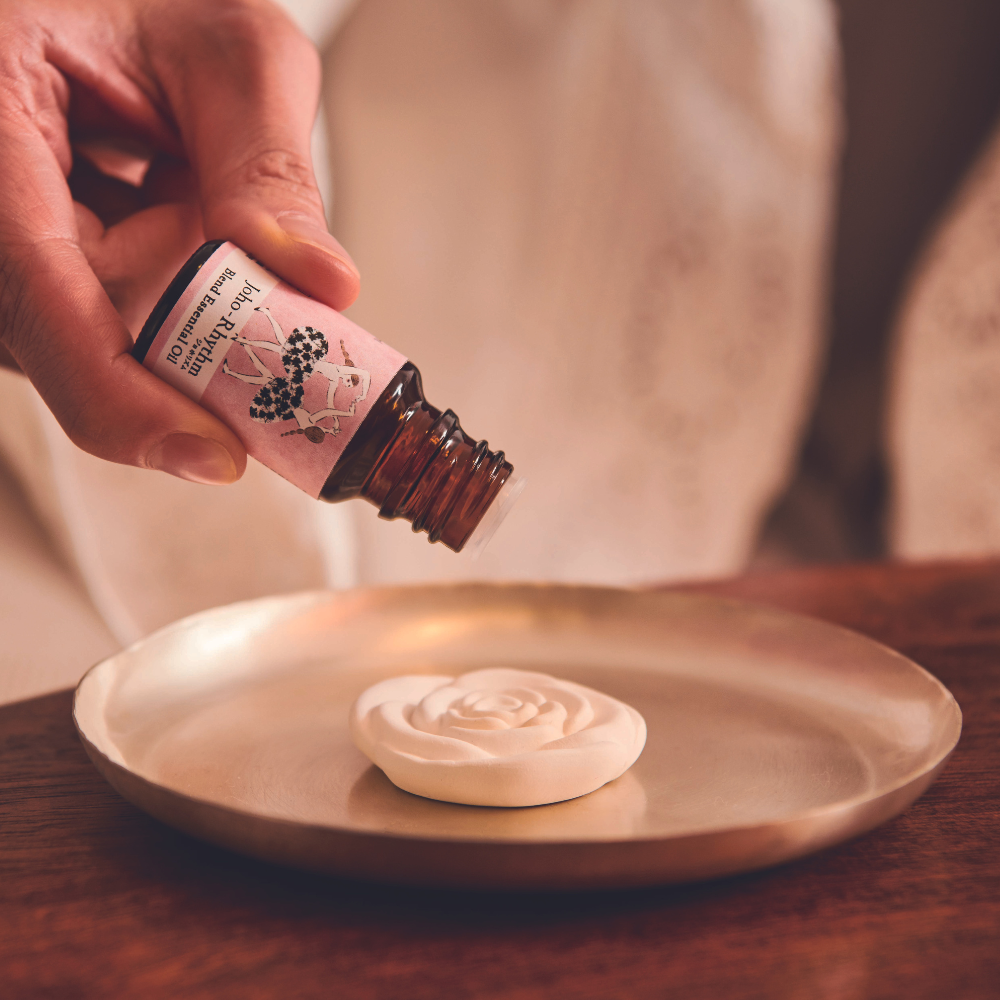 Aroma Stone Rose with Sachet