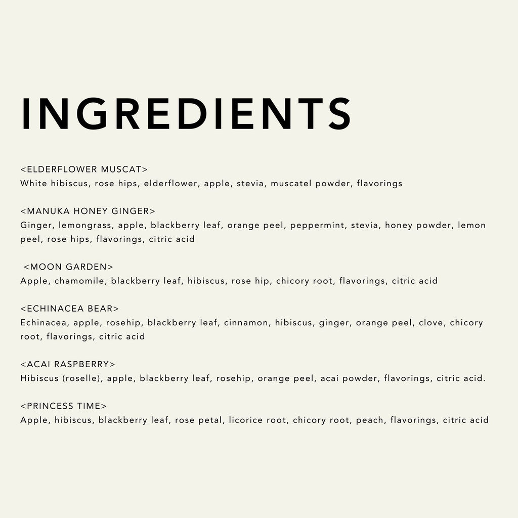 Fruity Herbal Tea 6 Flavors Assorted (18 teabags)