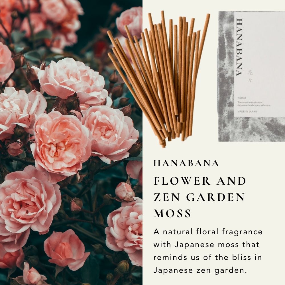 Japan Fragrance Incense Hanabana 花々 20 Sticks