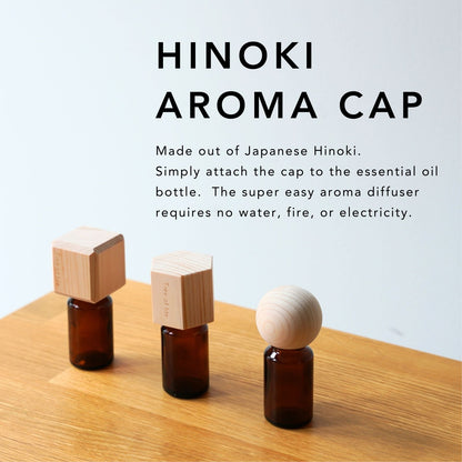 Hinoki Aroma Cap Diffuser Hex / Round / Square