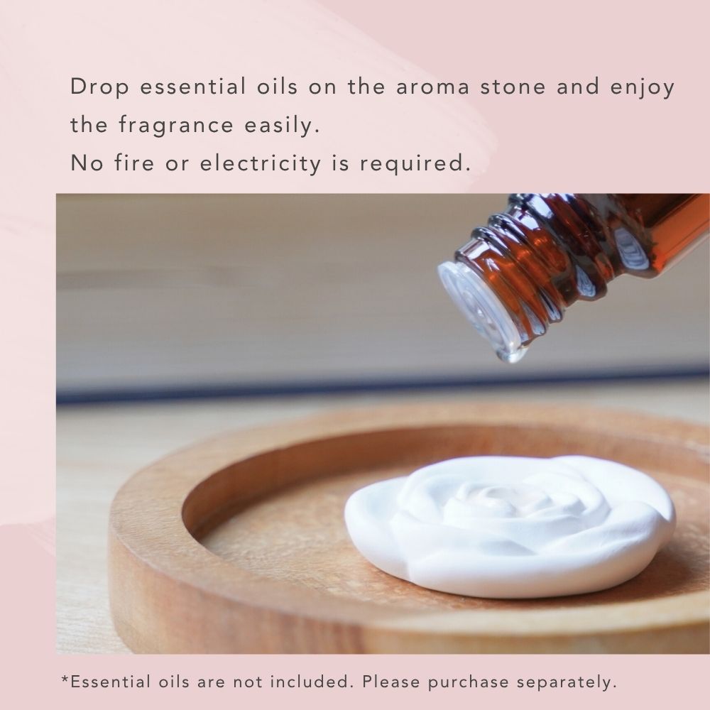 Aroma Stone Rose with Sachet