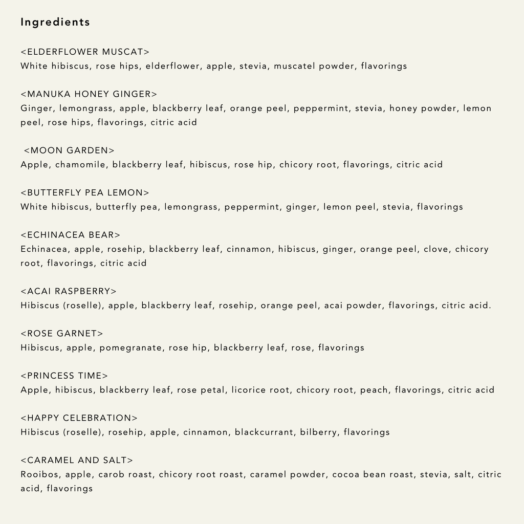 Fruity Herbal Tea Assorted Set 10 Flavors