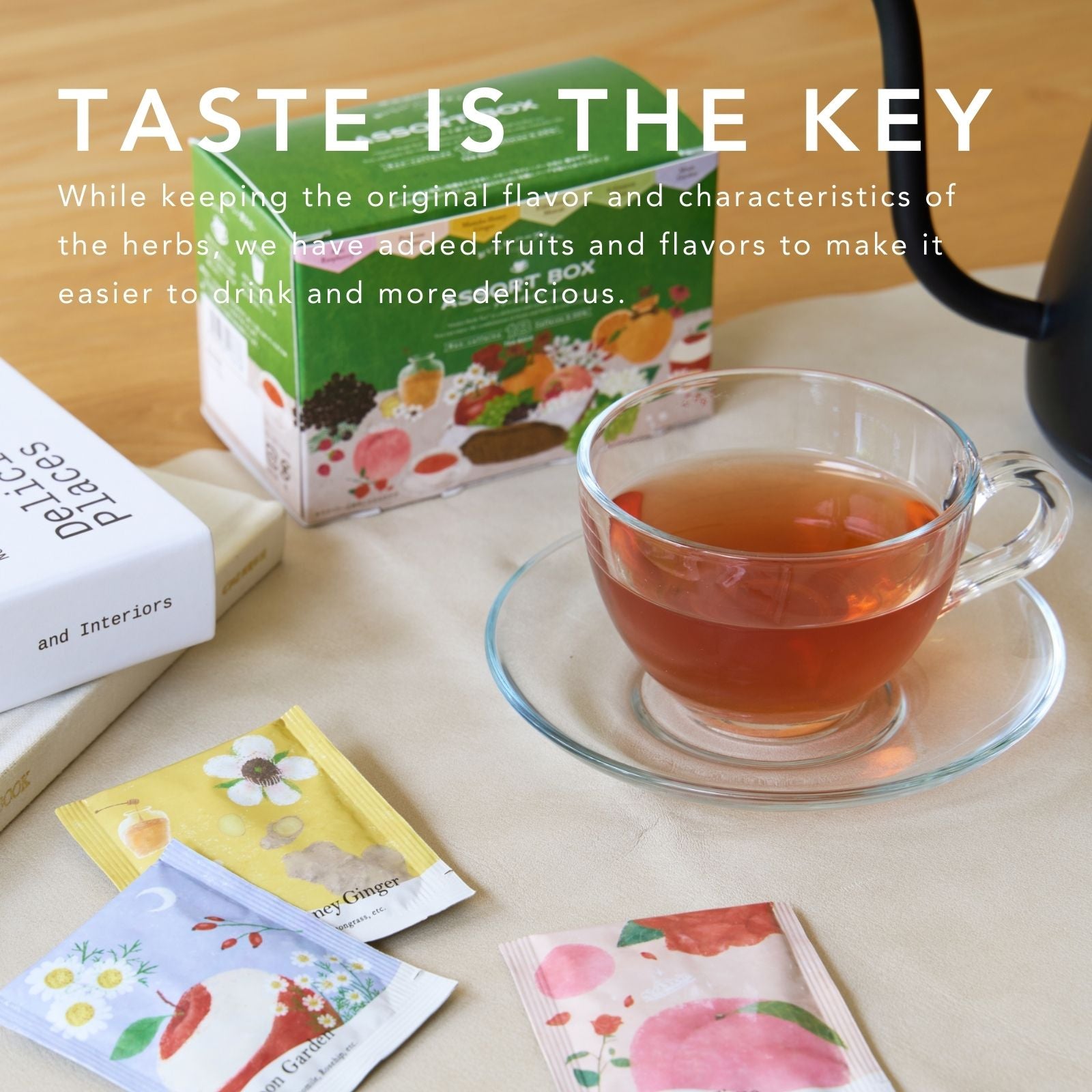 Fruity Herbal Tea 6 Flavors Assorted (18 teabags)