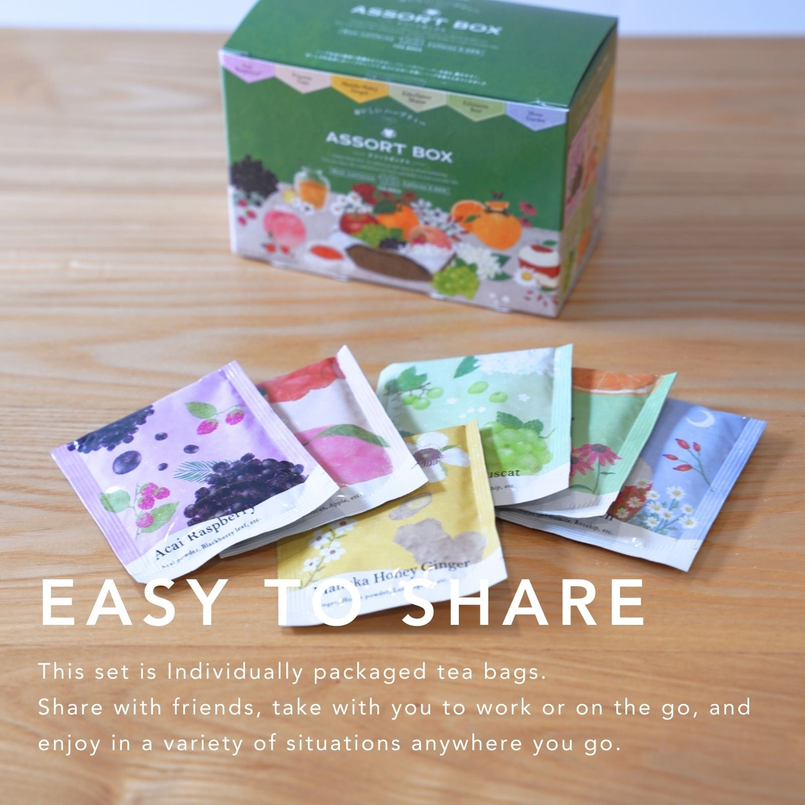Fruity Herbal Tea 6 Flavors Assorted (18 teabags)