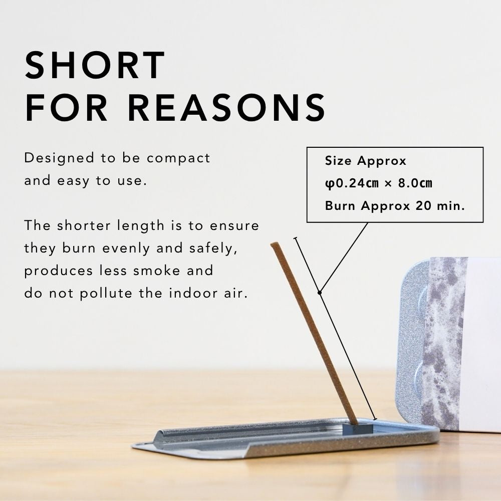 Japan Fragrance Incense Kankitsu 柑橘 10 Sticks with Plate and Holder