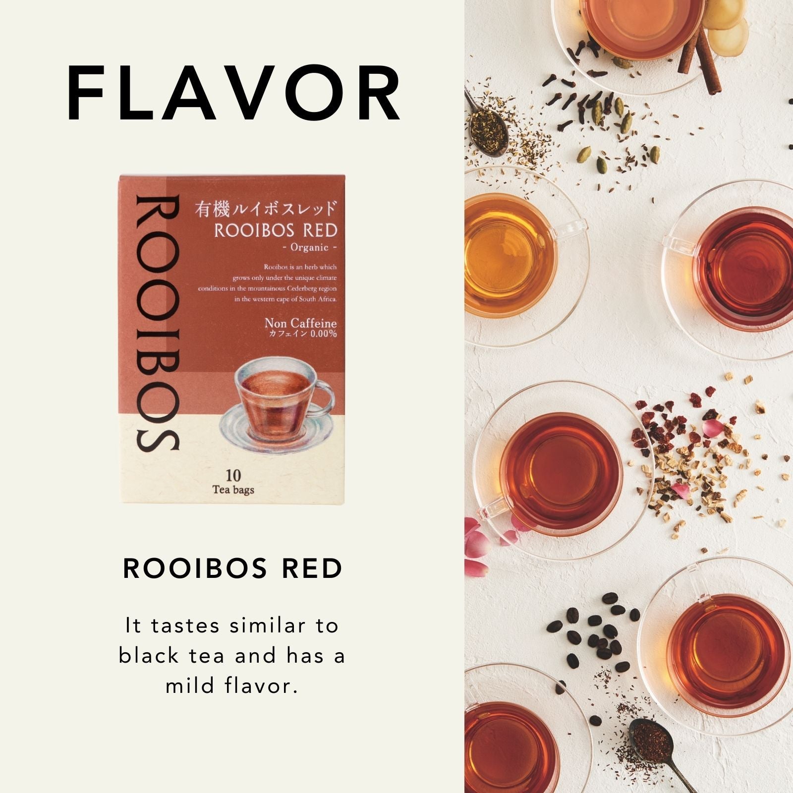 Organic Flavored Rooibos Tea Red Teabags