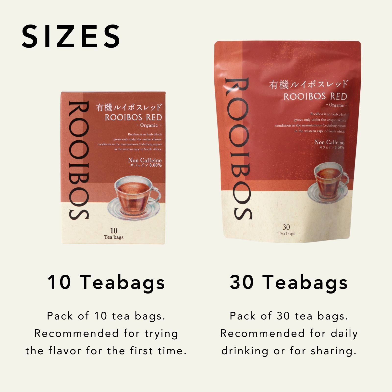 Organic Flavored Rooibos Tea Red Teabags