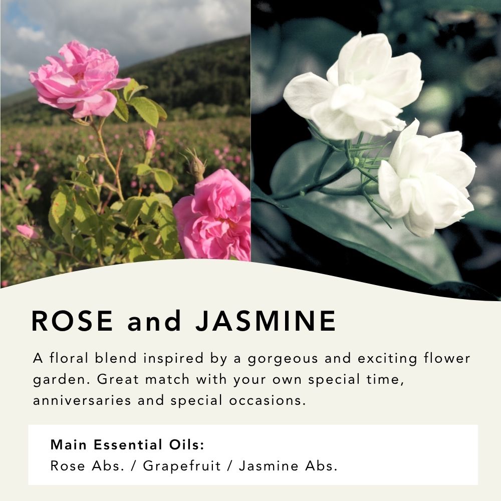 Rose and Jasmine Blended Essential Oil 5ml