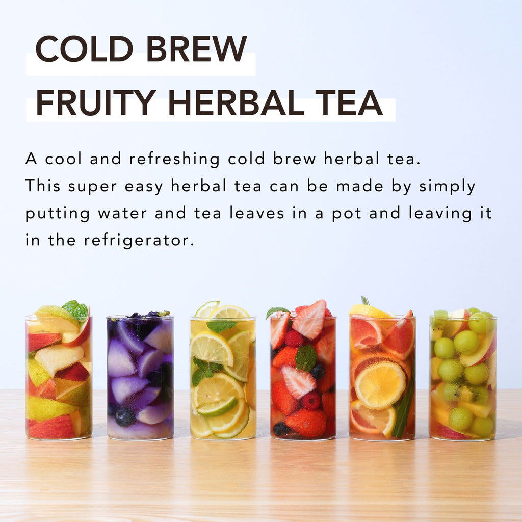 Cold Brew Fruity Herbal Tea Strawberry and Hibiscus