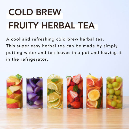 Cold Brew Fruity Herbal Tea Salt and Grapefruit