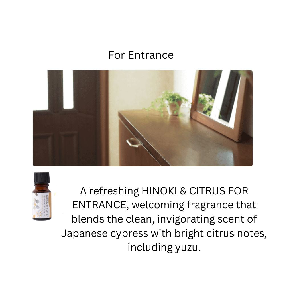 Deodorizing Aroma Hinoki & Citrus Essential Oil Blend